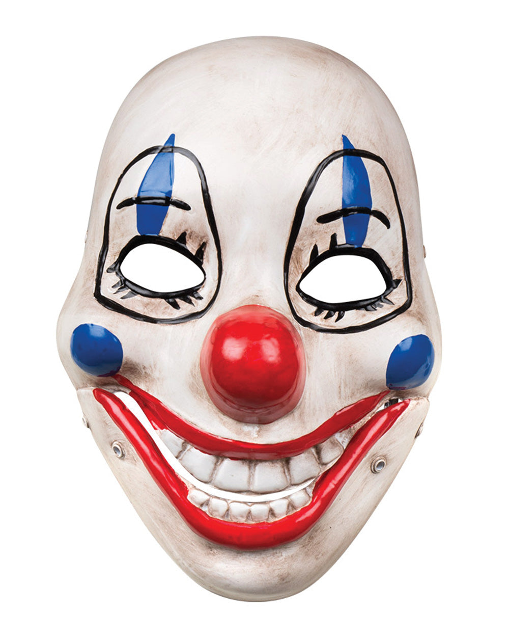 Scary Clown Face Mask with Moveable Jaw - image 3