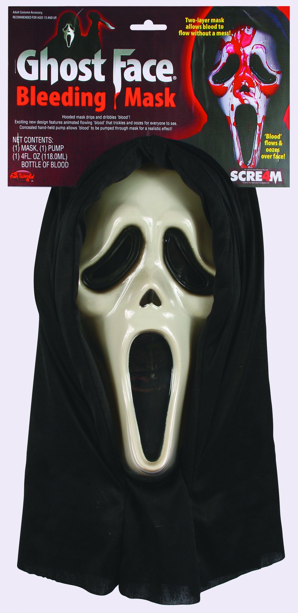 Bleeding Ghost Face Mask – in its packaging
