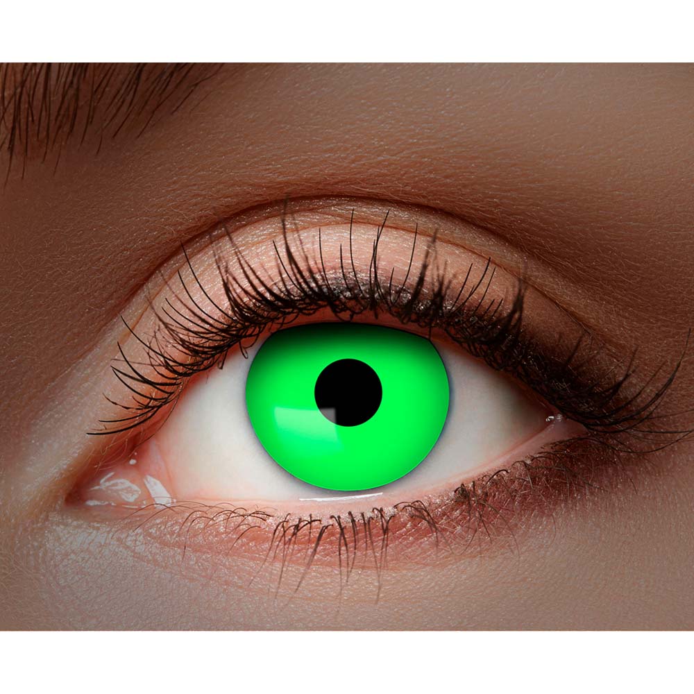 UV Flash Green Contact Lenses - image 4
