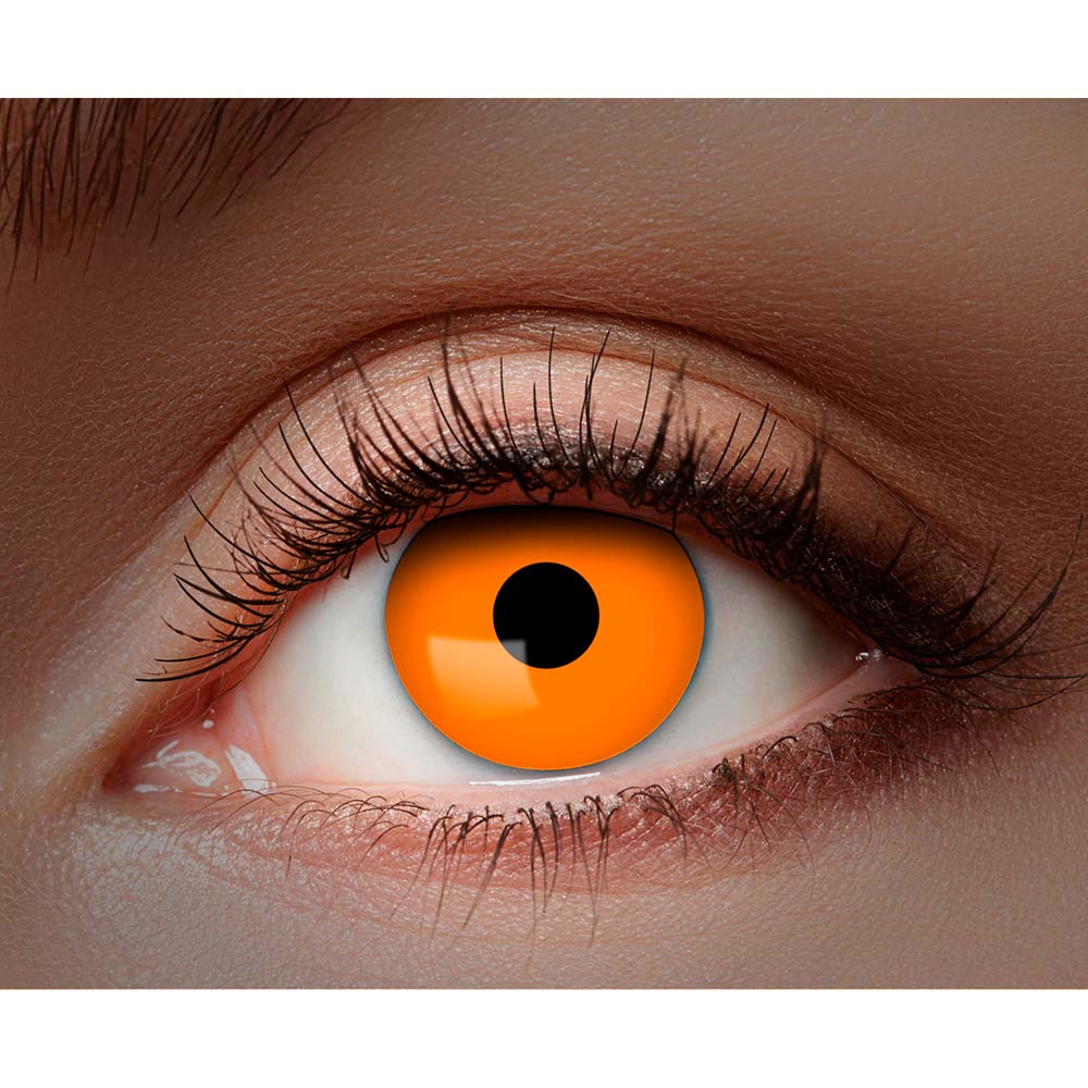 UV Flash Orange Contact Lenses - image 4