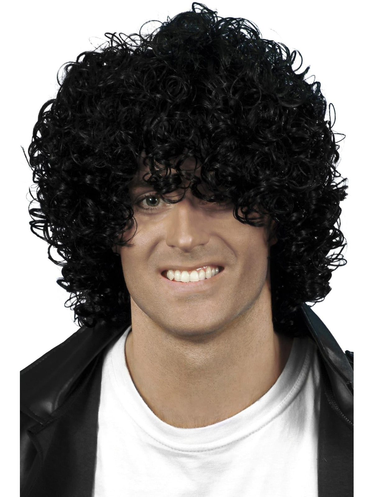 Afro Wet Look Wig, Black