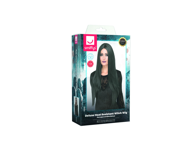 Black Deluxe Witch Wig - image 2