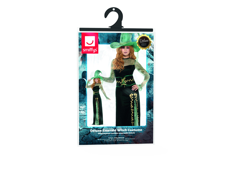 Deluxe Emerald Witch Costume - image 3