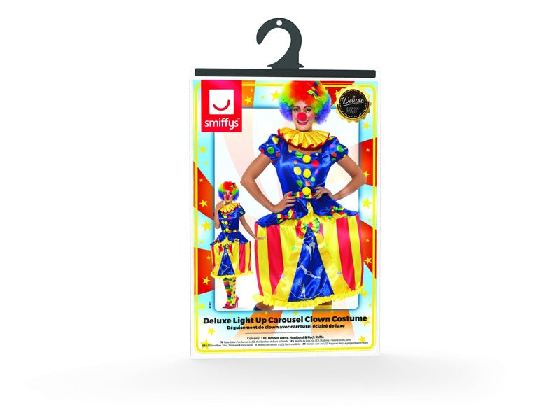 Deluxe Light Up Carousel Clown Costume - image 4