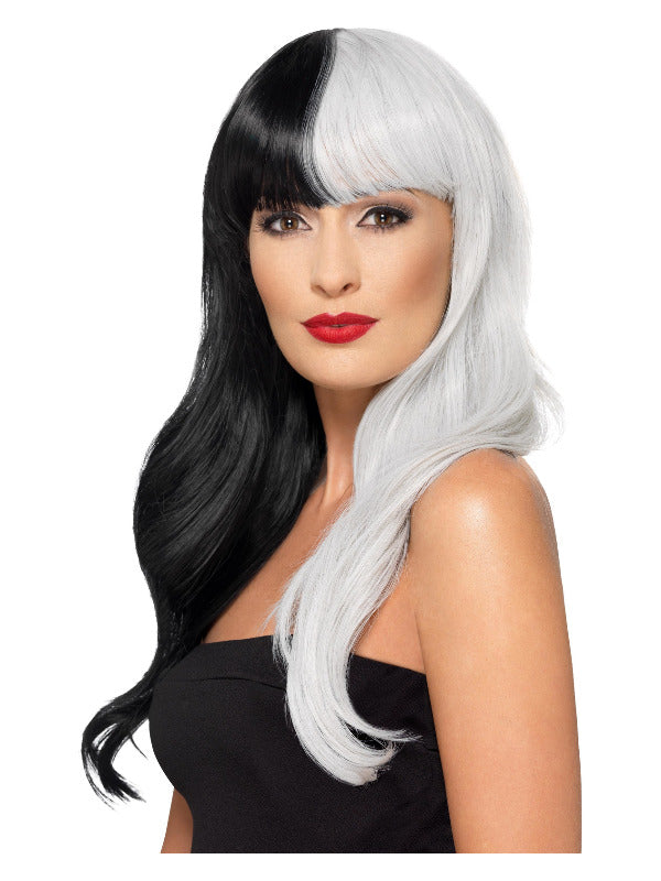 Deluxe Wig, Black and Grey