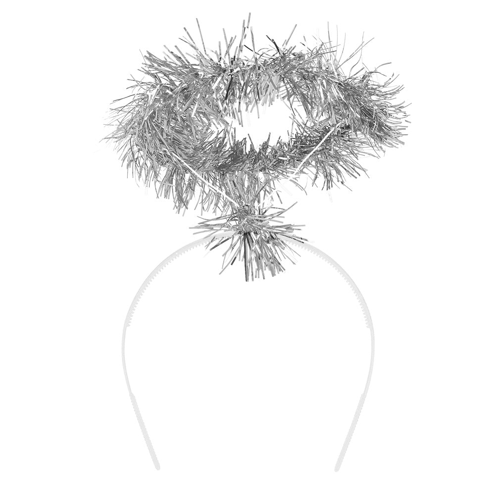 Silver Tinsel Halo Tiara - image 2