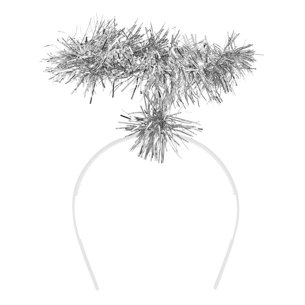 Silver Tinsel Halo Tiara - image 3