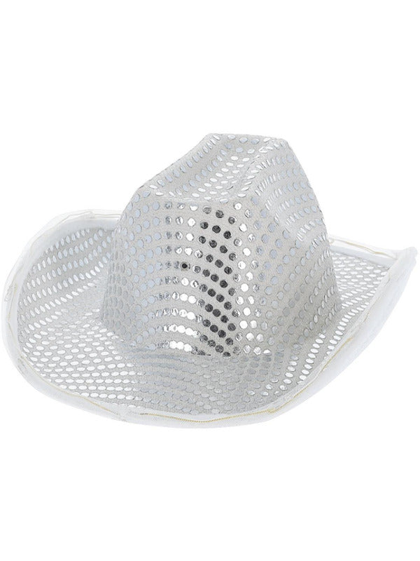 LED Light Up Sequin Cowboy Hat