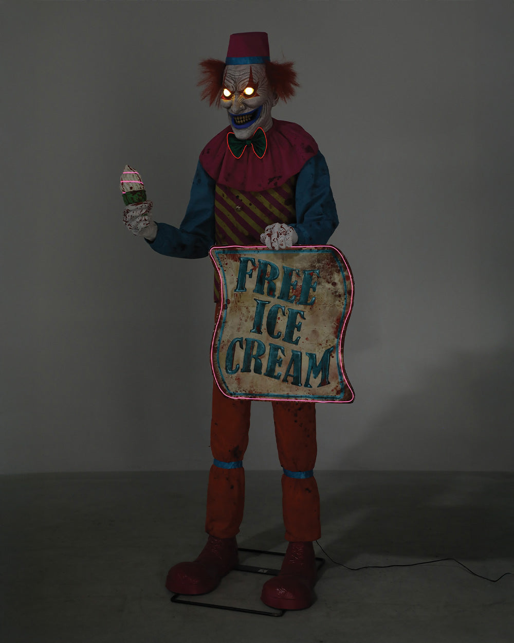 Neon Ice Cream Clown Animated Figure - image 2