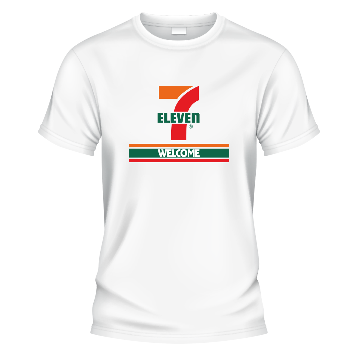 7 11 graphic T-shirt welcome sign graphic