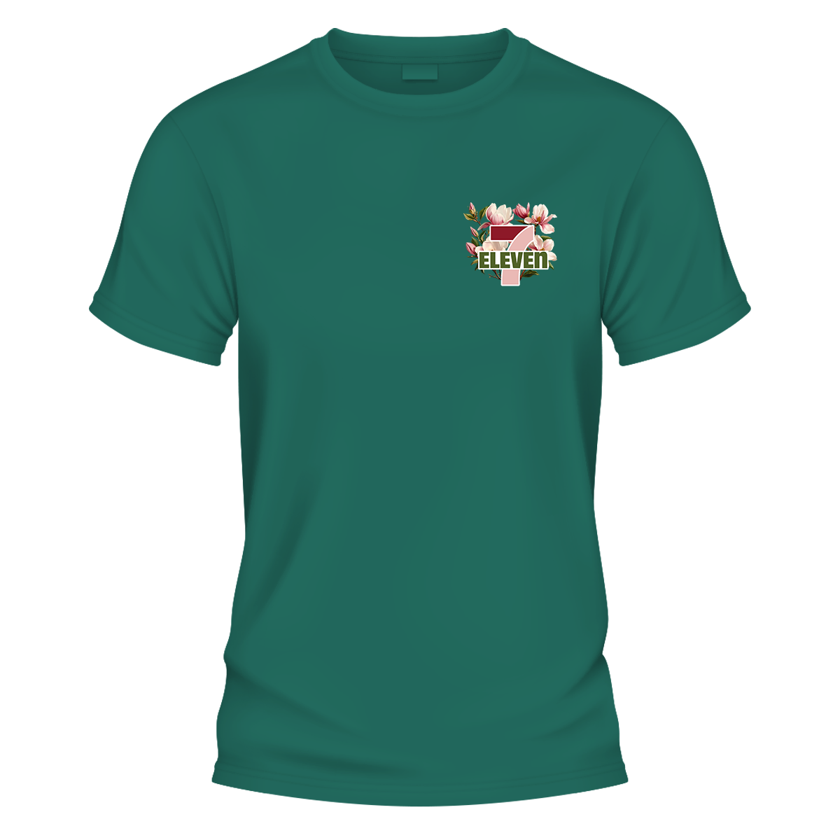 7-Eleven Floral Chest Logo T-Shirt – Vintage Meets Botanica - image 2