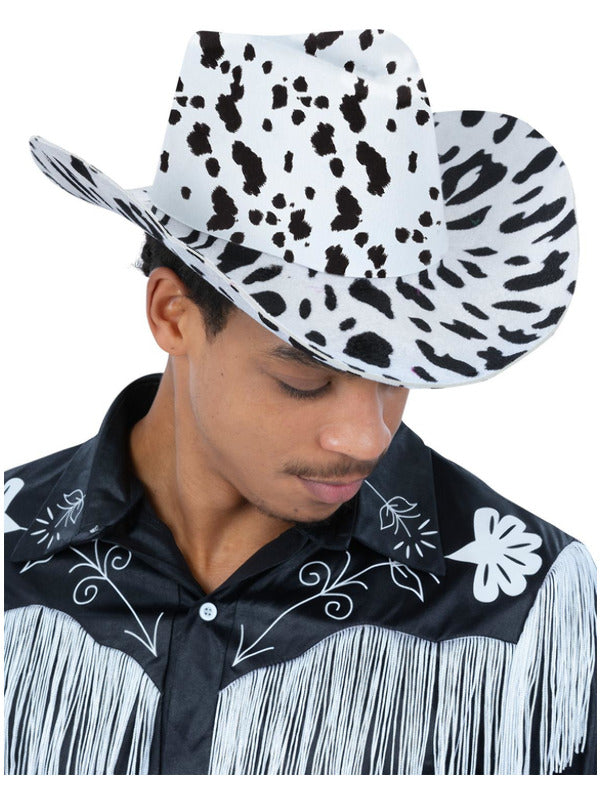 Cow Print Cowboy Hat - image 3