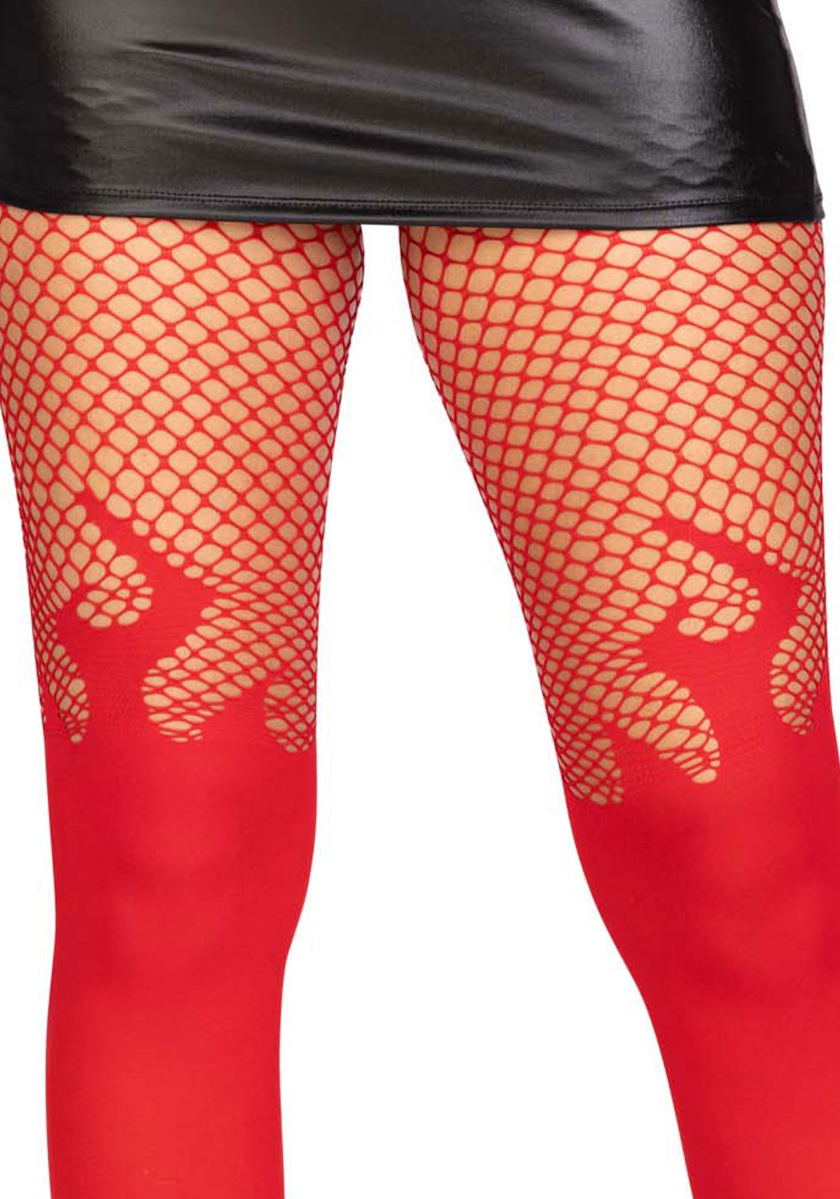 Flame Tights with Fishnet - image 4