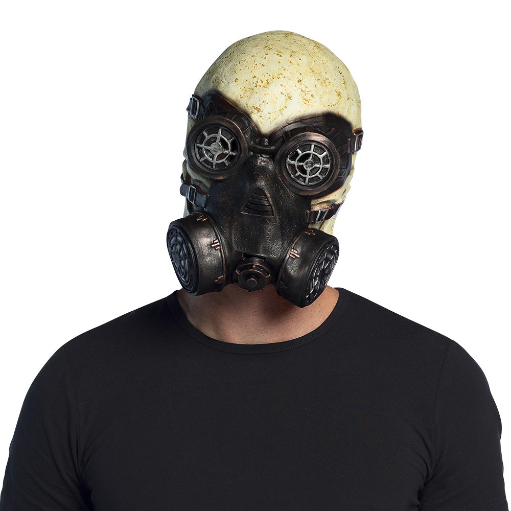 Gas Skull Latex Head Mask - image 1