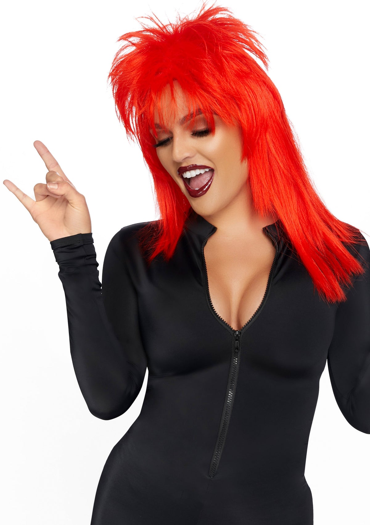 Unisex Rockstar Wig Red - image 3