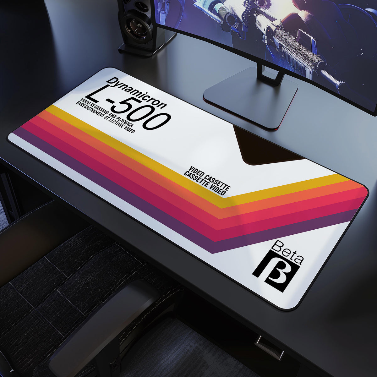 Betamax Retro Desk Pad Mouse Mat 90x40cm - image 1