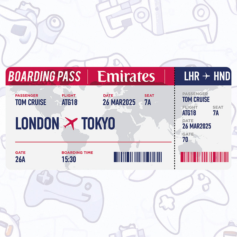 Boarding Pass Desk Pad Mouse Mat 90x40cm - image 2