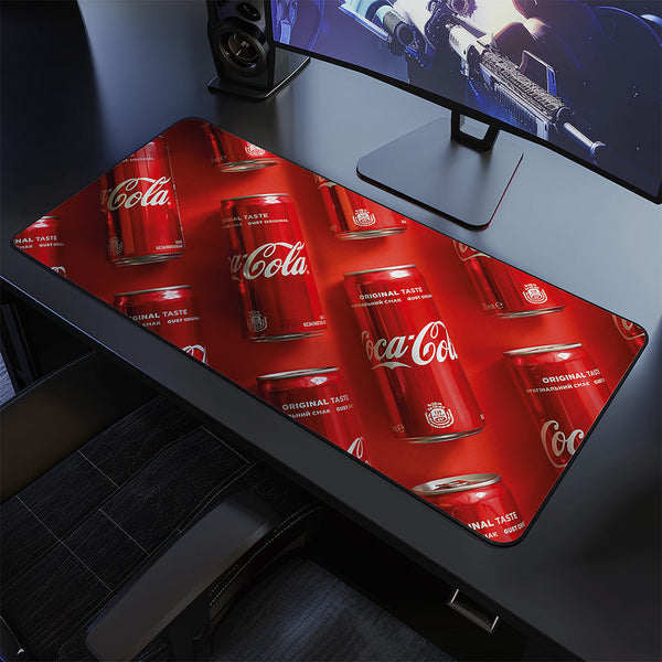 Coca Cola Cans Desk Pad Mouse Mat 90x40cm - image 1