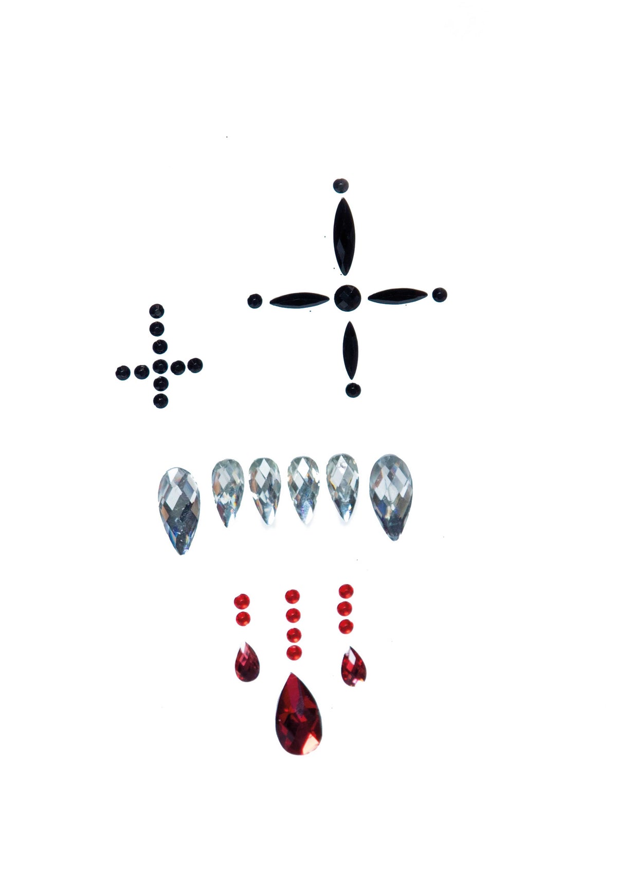 Vampire Adhesive Face Jewels Sticker - image 3