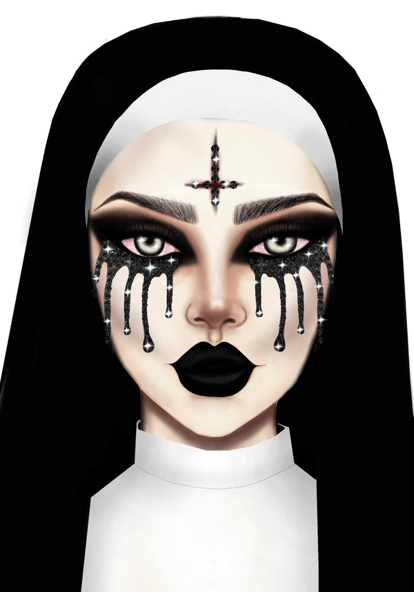 Possessed Adhesive Face Jewels Sticker - image 1