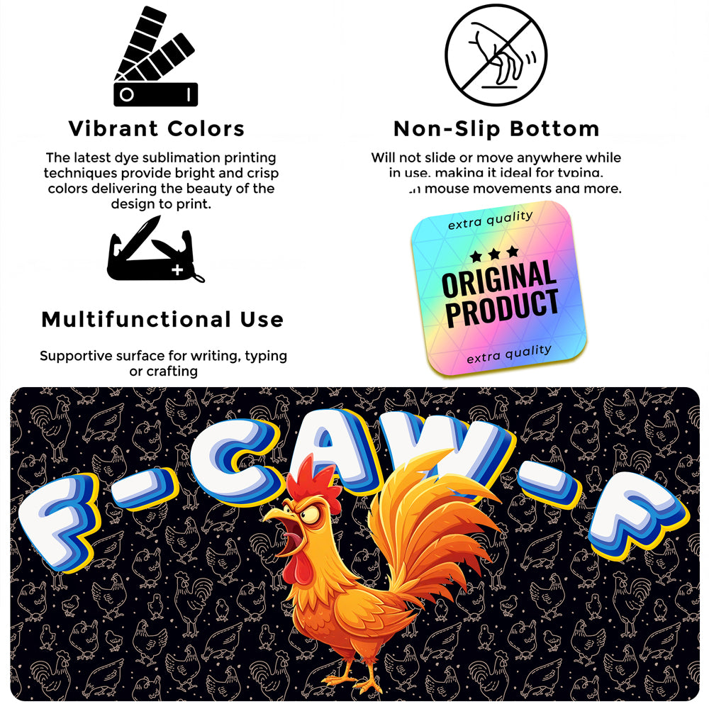 F Caw F Desk Pad Mouse Mat 90x40cm - image 2