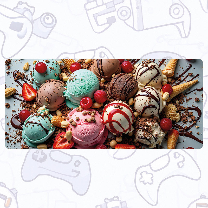 Ice Cream Delight Desk Pad Mouse Mat 90x40cm - image 2