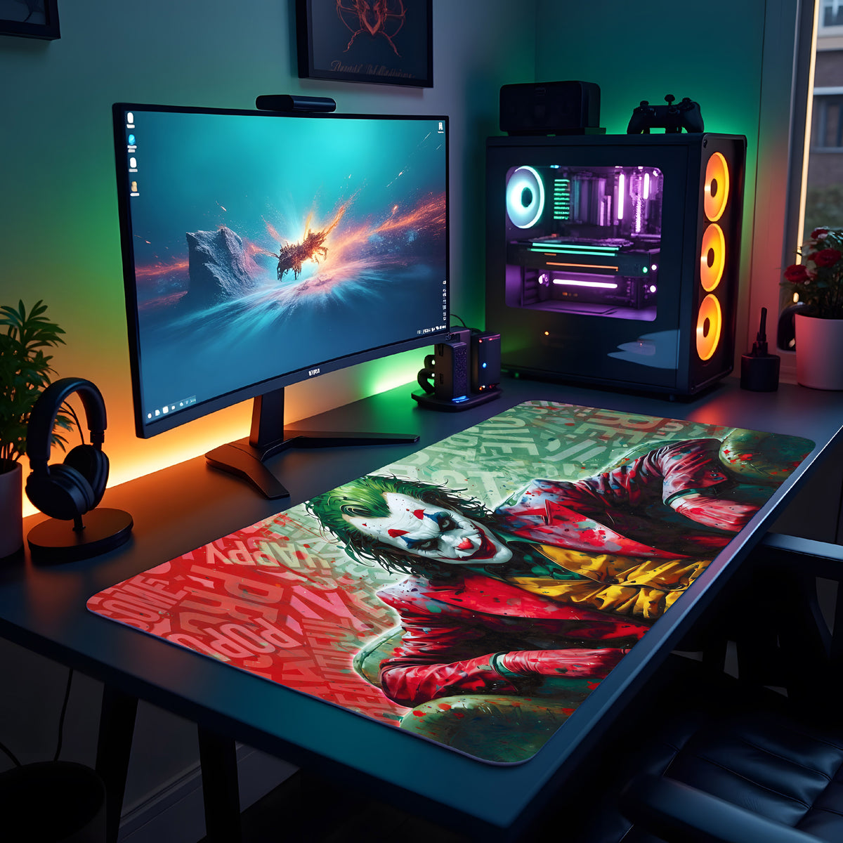 Joker's Grin Desk Pad Mouse Mat 90x40cm - image 5