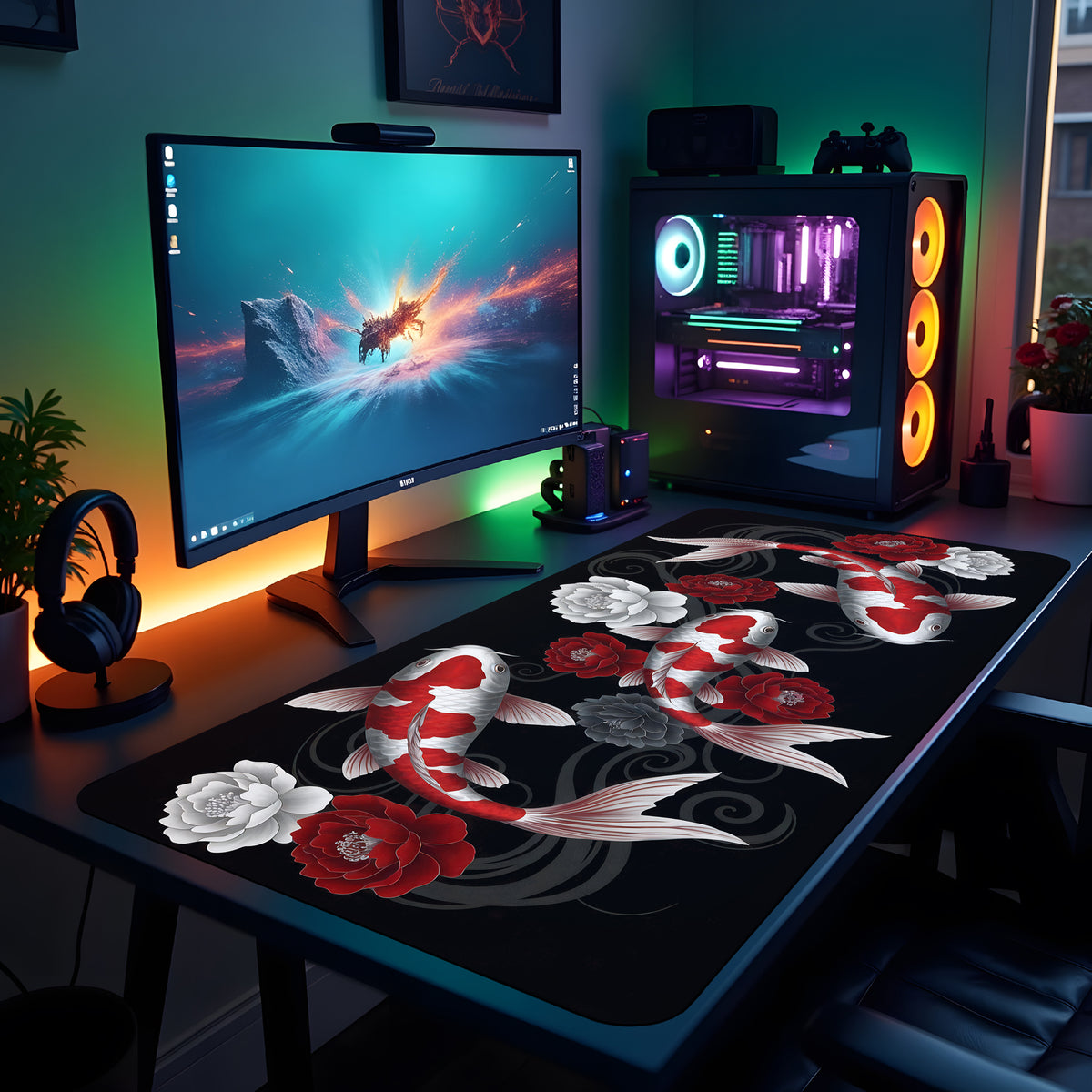 Koi Reflection Desk Pad 90cm x 40cm - image 5