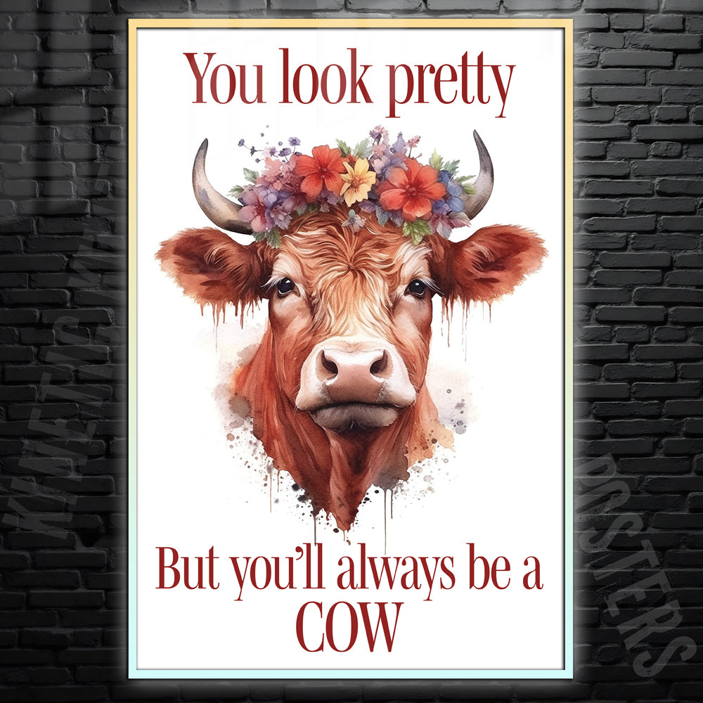 You Still Be A Cow Poster Wall Art, Modern Home Decor, Digital Print - image 3