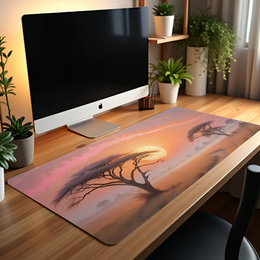 Sunset on the Serengeti Desk Pad Mouse Mat 90x40cm - image 6