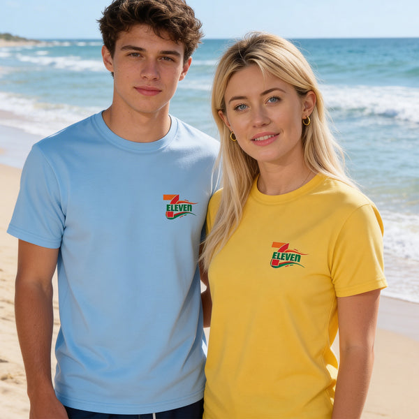 7-Eleven Swoosh Chest Logo T-Shirt - image 1