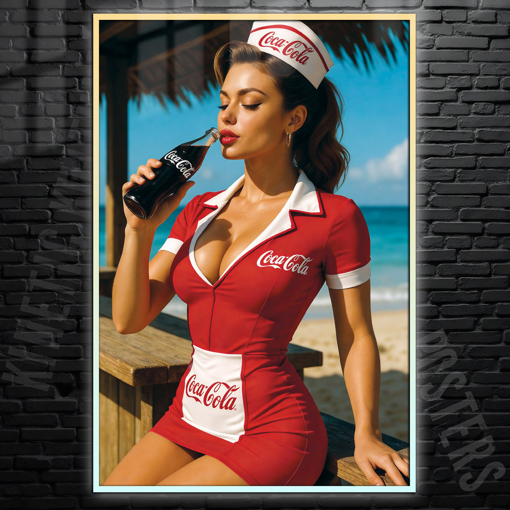 Coca Cola Sexy Poster Wall Art, Modern Home Decor, Digital Print - image 3