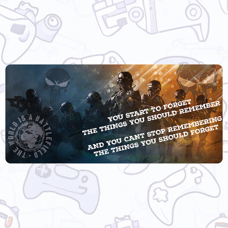 World is a Battlefield Desk Pad Mouse Mat 90x40cm - image 2