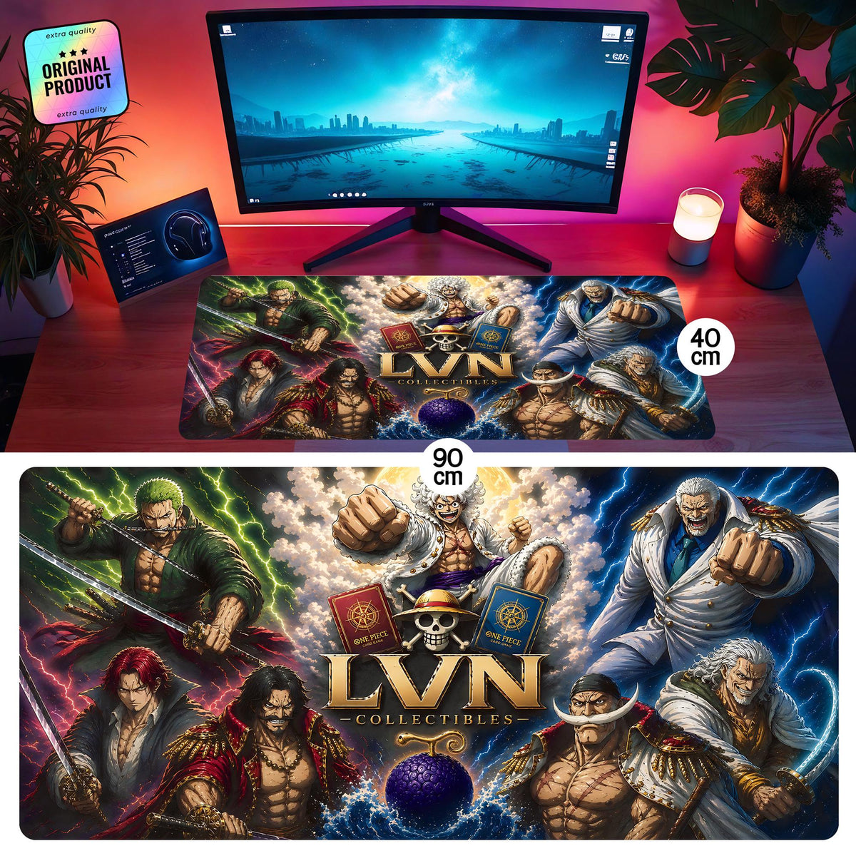 LV Collectibles 90cm x 40cm gaming deskpad