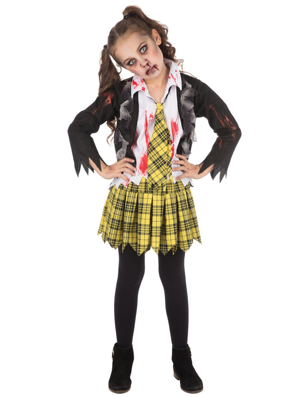Zombie School Girl Child Costume