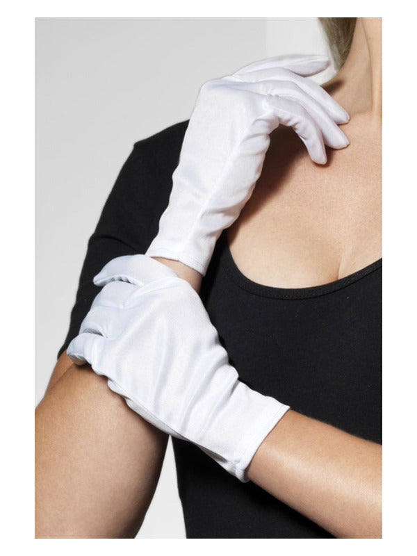 Short White Gloves - image 1