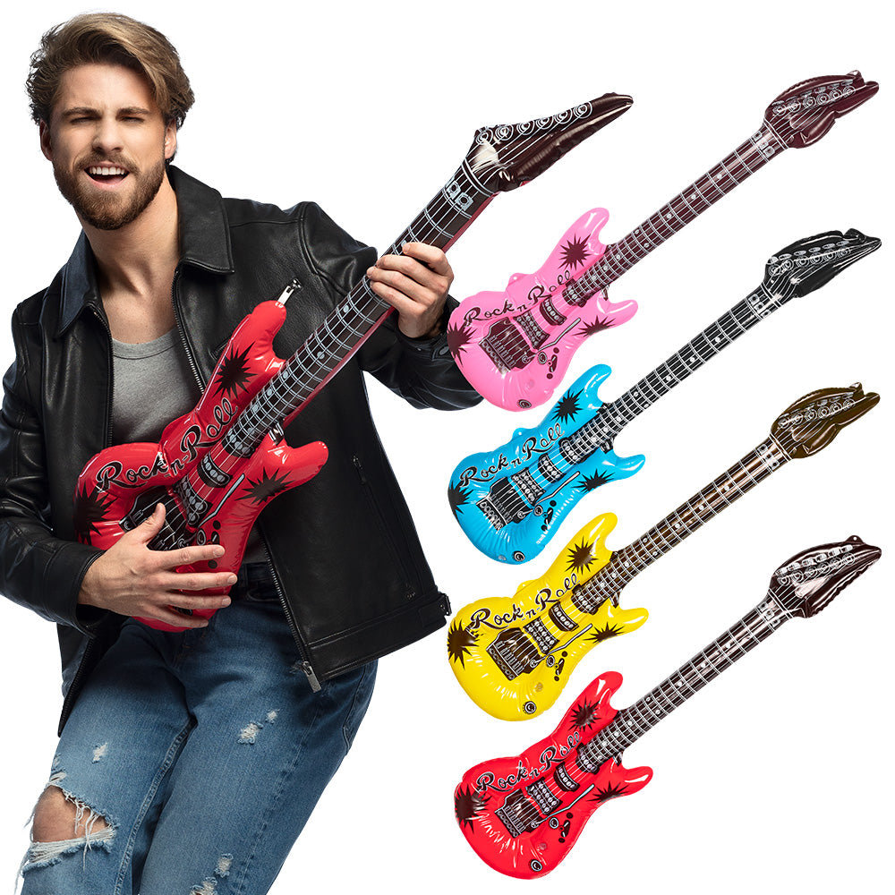 Inflatable Guitar 106cm - Assorted Colours - image 1