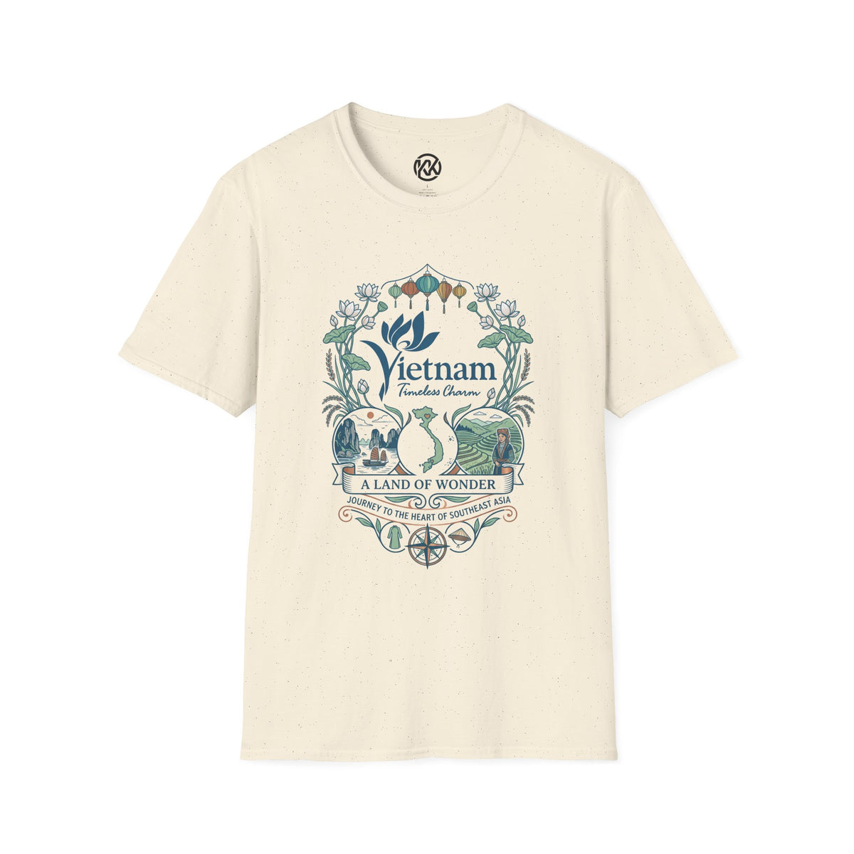 Vietnam Travel T-Shirt — 'A Land of Wonder' Vintage Scenic Tee - image 3
