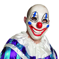 Scary Clown Face Mask with Moveable Jaw