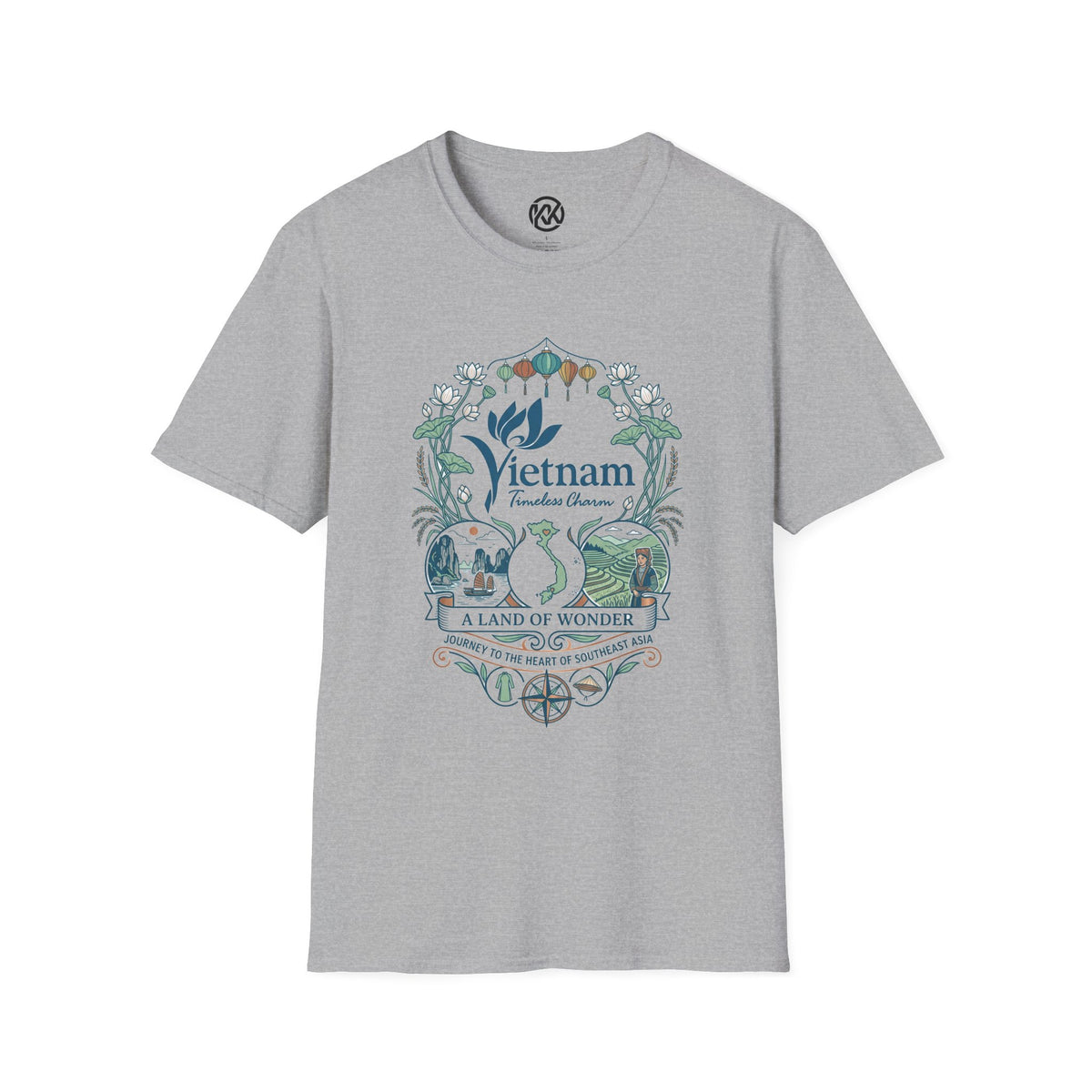 Vietnam Travel T-Shirt — 'A Land of Wonder' Vintage Scenic Tee - image 4