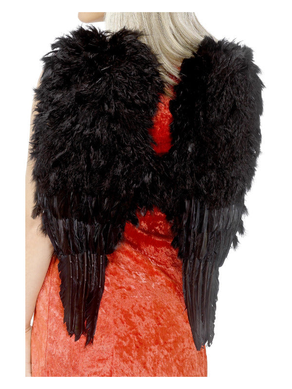 Black Feather Angel Wings