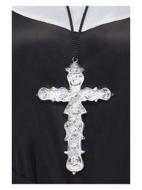 Ornate Silver Cross Pendant - image 1