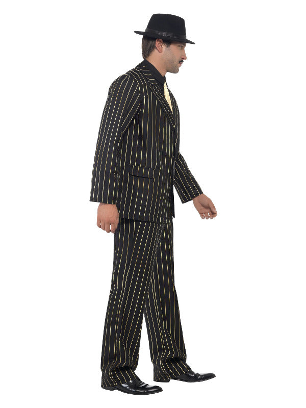 Gold Pinstripe Gangster Costume - image 3