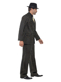 Gold Pinstripe Gangster Costume - image 3