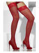 Red Fishnet Hold Up Stockings