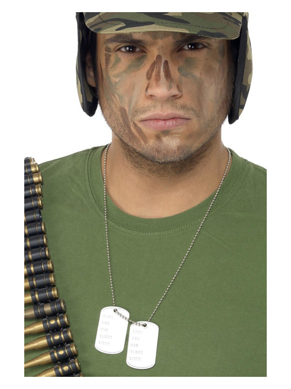 Silver Dog Tags on Chain - image 1