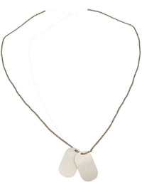 Silver Dog Tags on Chain - image 2