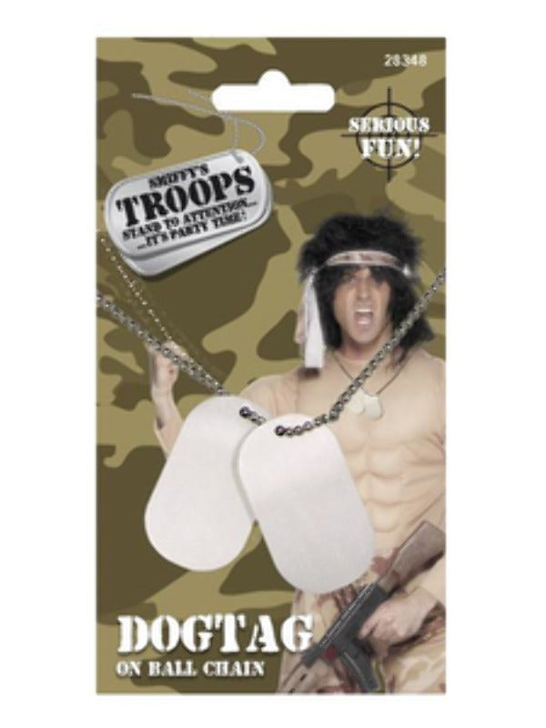 Silver Dog Tags on Chain - image 3