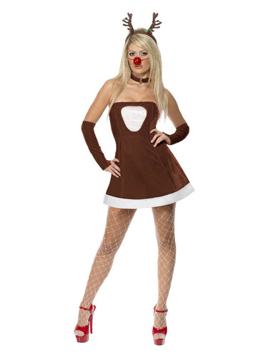 Red Hot Sexy Reindeer Adult Costume