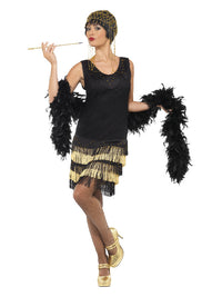 1920s Fringed Flapper Costume - image 4